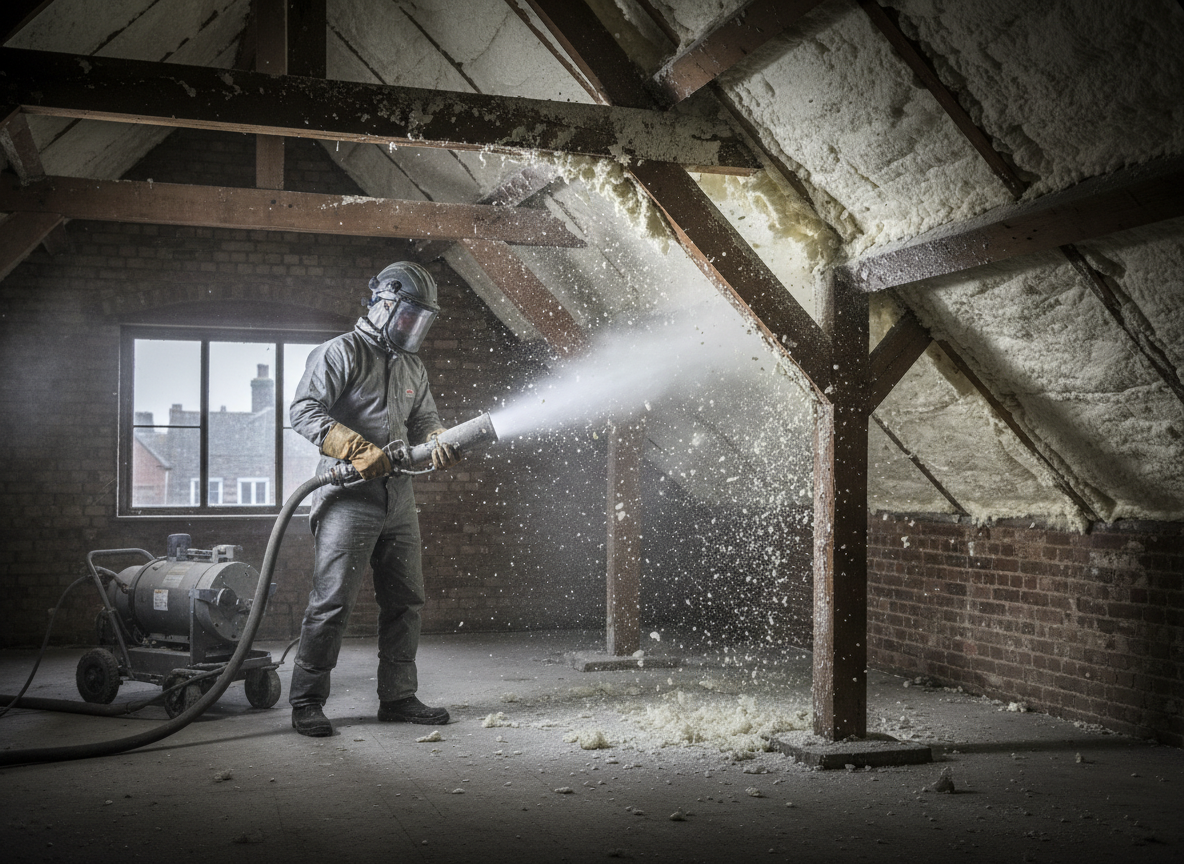 Dry Ice Blasting Spray Foam Removal in York, North Yorkshire