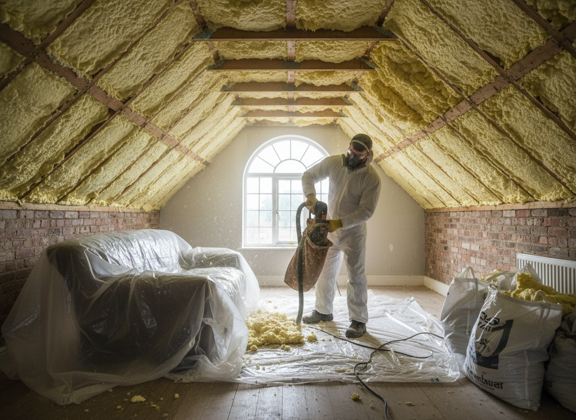 Loft Spray Foam Removal in York, North Yorkshire